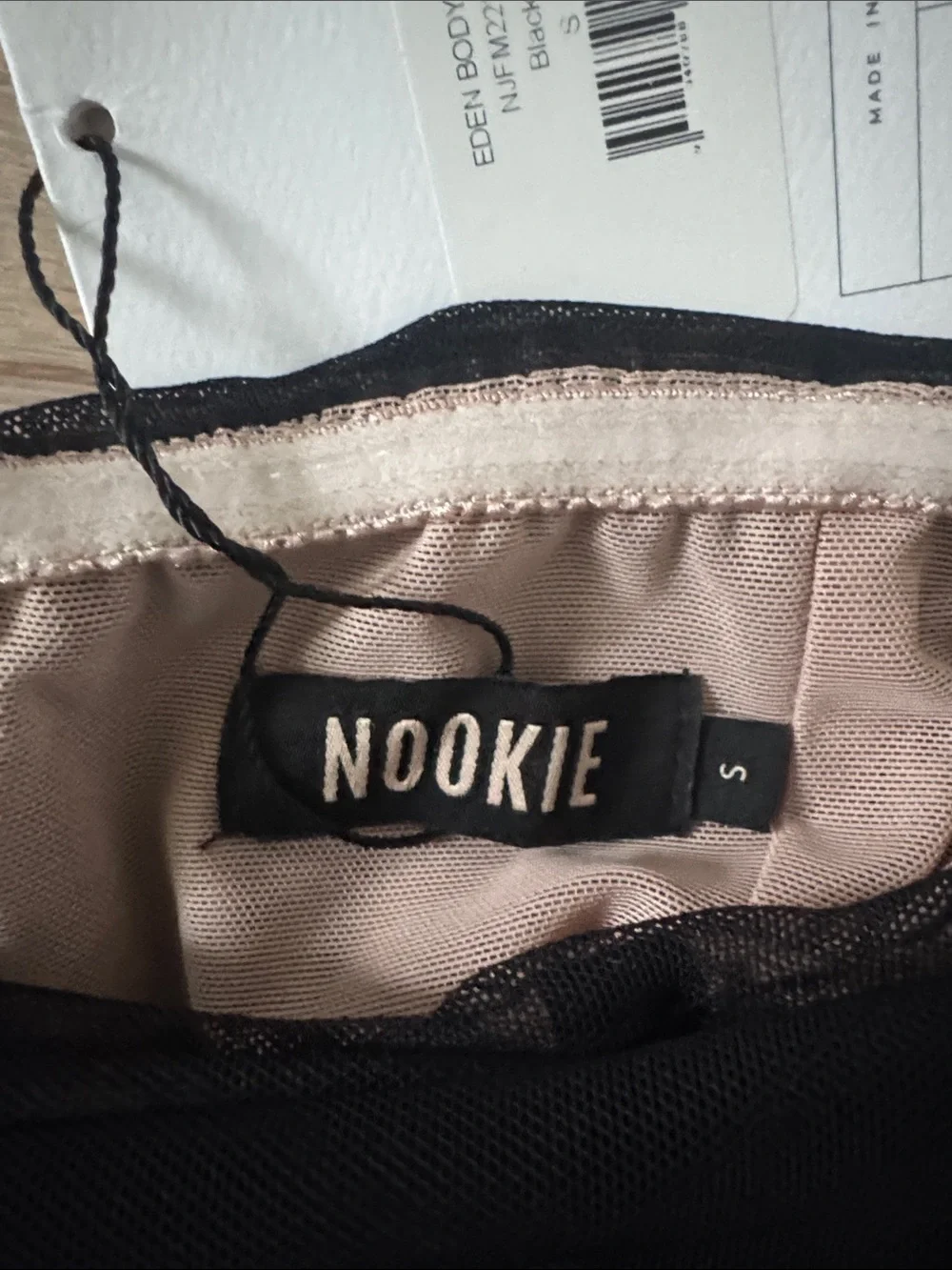 NWT Nookie Eden Bodysuit, Black, Small